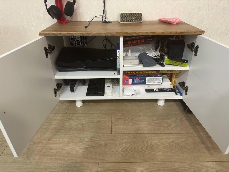 Тумба для хранения мелочей и PlayStation 5 с USB-вентилятором 2