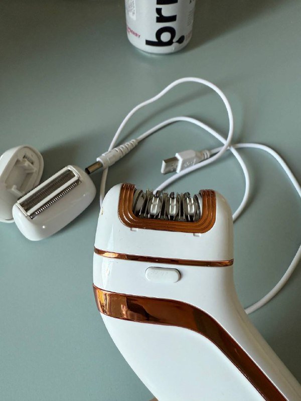 Механический эпилятор с дополнительными насадками 2