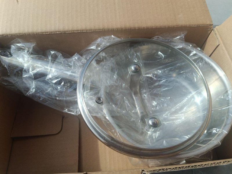 Кастрюля 17.5 см с крышкой нержавеющая сталь 3