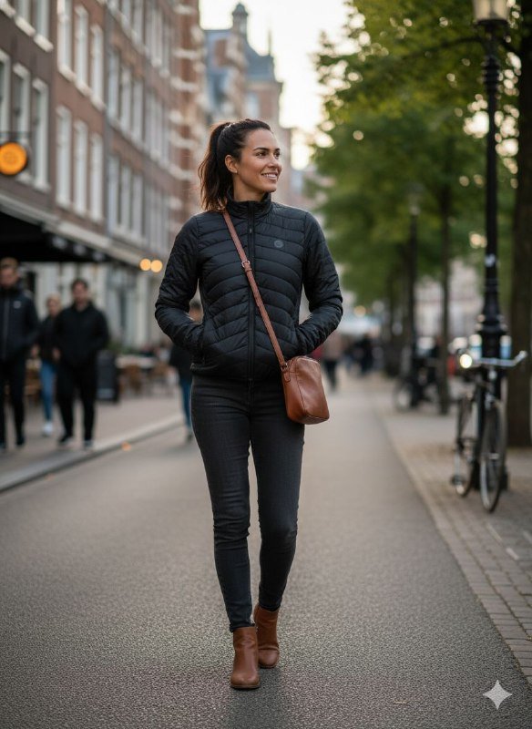 Термокуртка AGU Thermolite® S чёрная женская