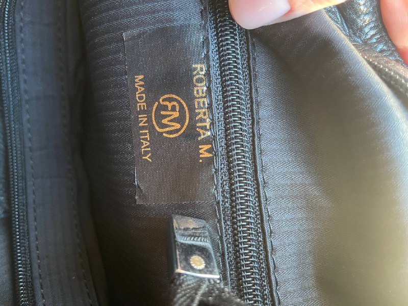 Черная сумка из натуральной кожи 5