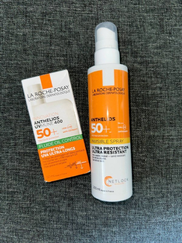 La Roche-Posay солнцезащитный спрей SPF50 и крем для лица Anthelios SPF50