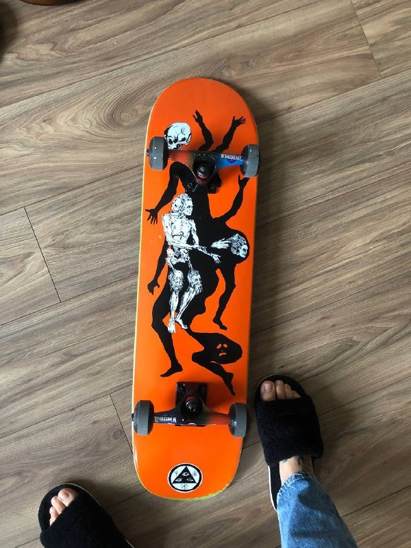 Скейтборд Welcome skateboards, 2 пары колес, защита 5