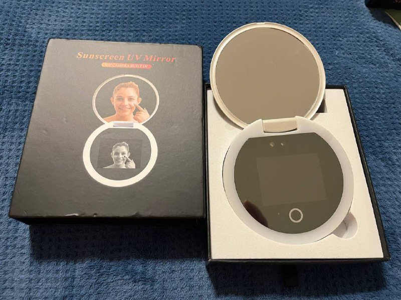 Умное зеркало с камерой для проверки УФ-фильтров спф