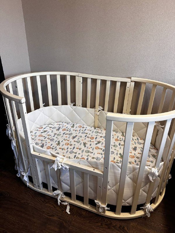 Кроватка трансформер детская с матрасом и аксессуарами 2