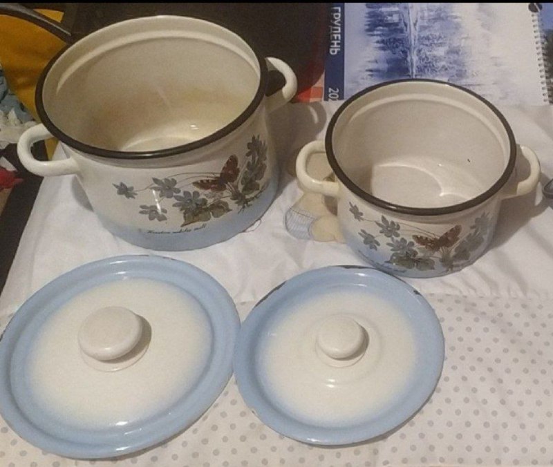 тарелки, блюдца, пиалы, стаканы, сковороды, кастрюли, ёмкости для специй, вазочки 7