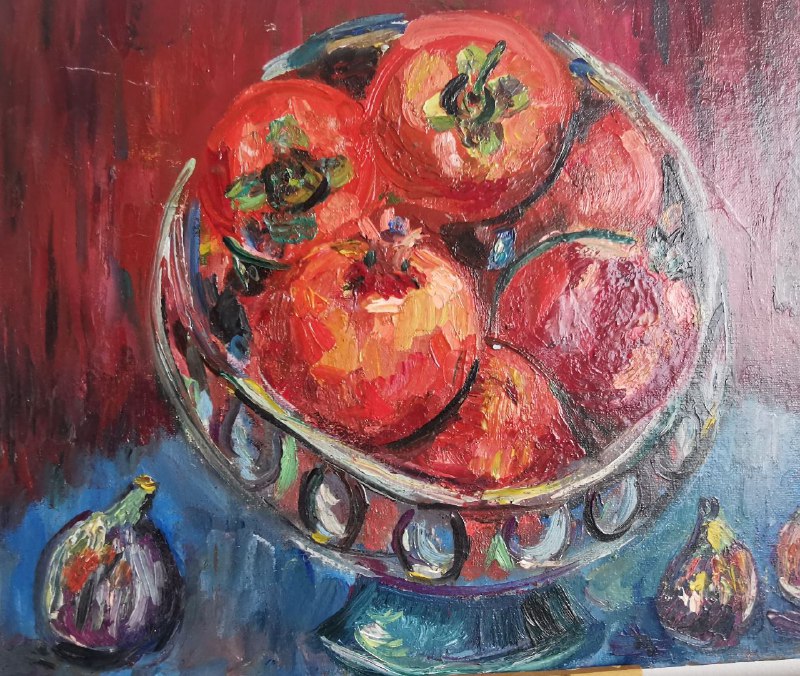 Картина Тбилисский натюрморт холст масло 45x35