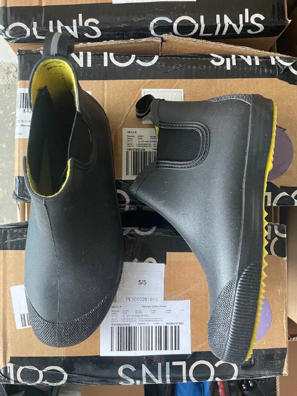 Резиновые сапоги короткие унисекс размер 41 3