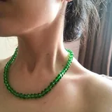 Зеленое колье-чокер, браслеты 4