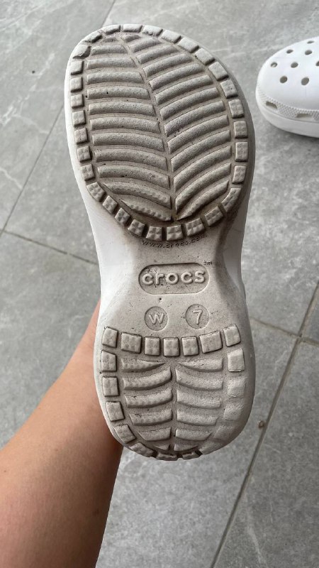 Женские белые кроксы Crocs размер 37-38 3