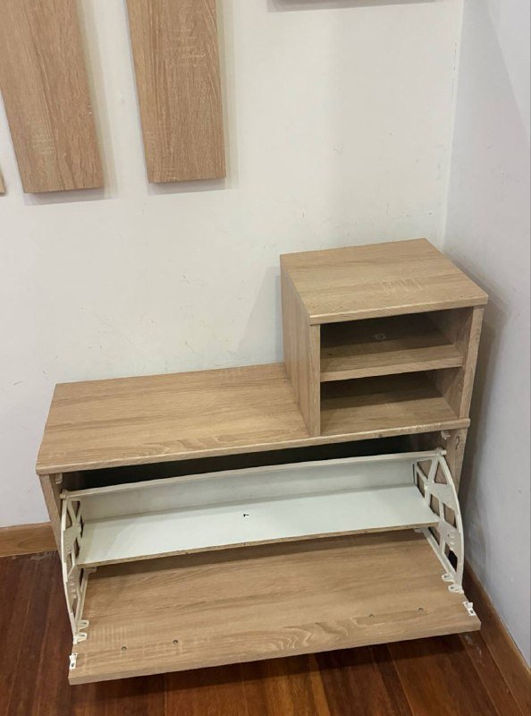 Вешалка с обувницей для прихожей 2