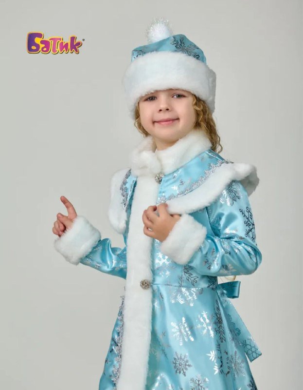 Новогодний костюм Снегурочки 9-10 лет 3