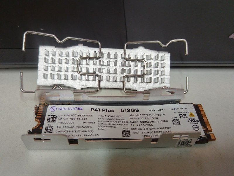 SSD M.2 2280 512GB с радиатором