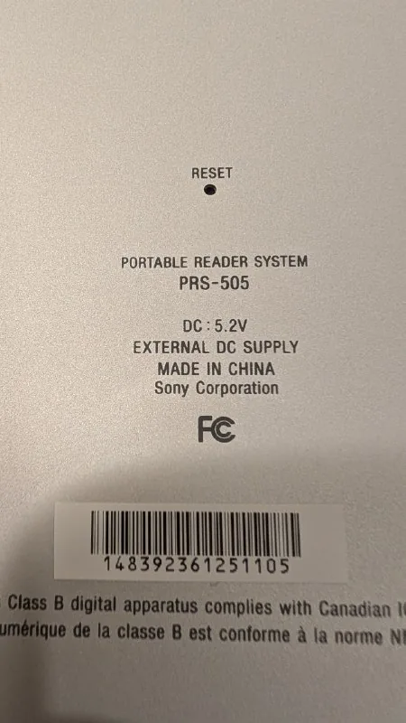 Sony e-book PRS-505 1