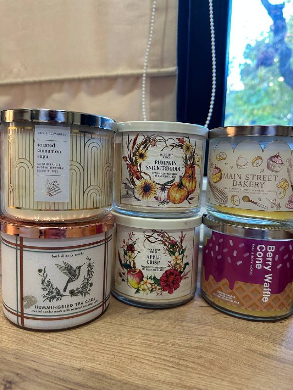 Свечки Bath and Body Works с тремя фитилями 2