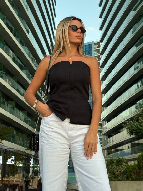 Корсетный топ черный размер S-M 4