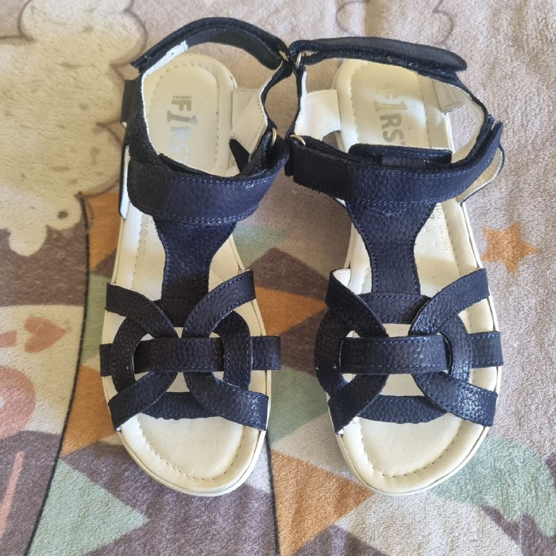 Leather sandals size 37, new sneakers size 37 4