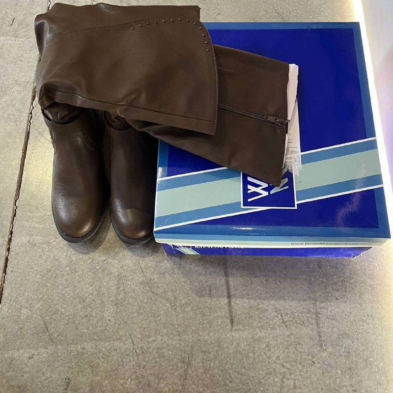 Женские коричневые сапоги 10