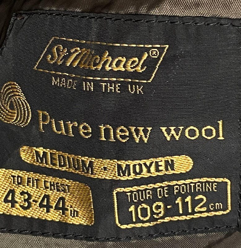 Винтажный шерстяной жакет St Michael 2