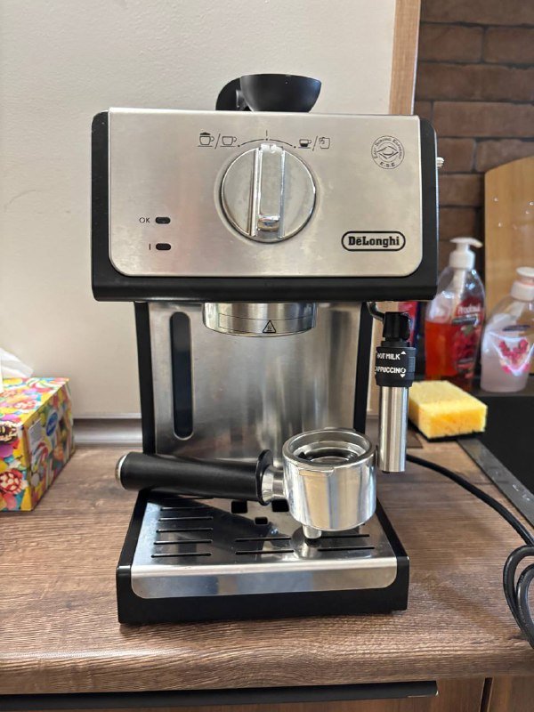 Кофемашина Delonghi рожковая для молотого кофе