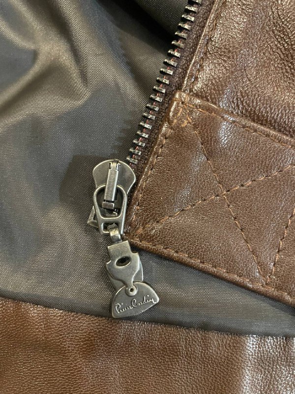 Кожаная куртка Pierre Cardin, размер M-L 5