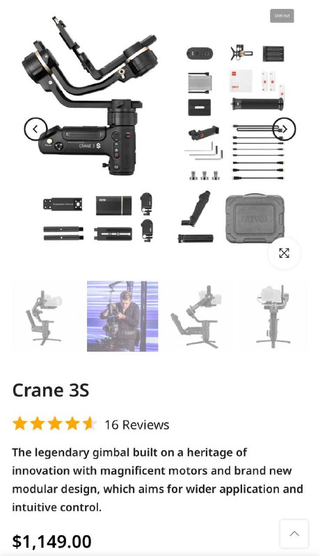 ZHIYUN CRANE 3S Pro kit 2