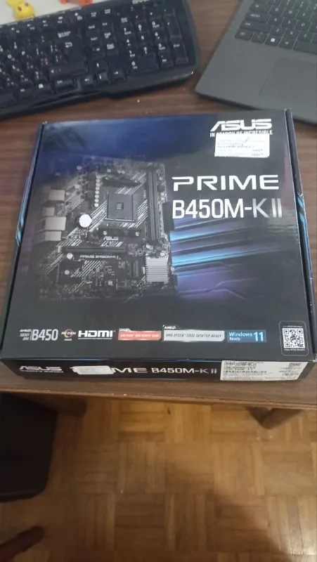Новая материнская плата Asus B450M-K II 1
