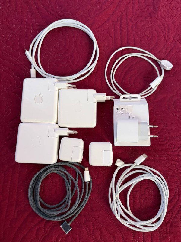 Apple адаптеры питания, кабели, часы, ремешки, рюкзак, компьютерный стул