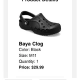 Черные сабо Crocs 1