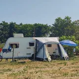 Надувной тамбур для каравана, баки для воды, погружной насос 3