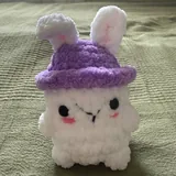 Вязаные игрушки амигуруми, медвежонок, зайчонок 2
