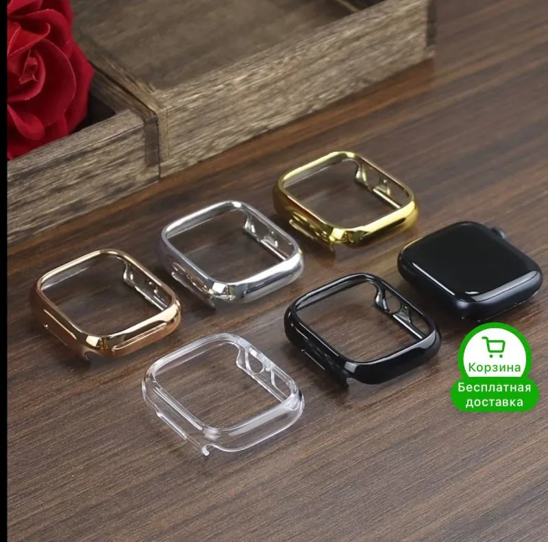 Apple Watch SE корпуса, ремешок, iPhone 16 Pro Max задняя панель 1