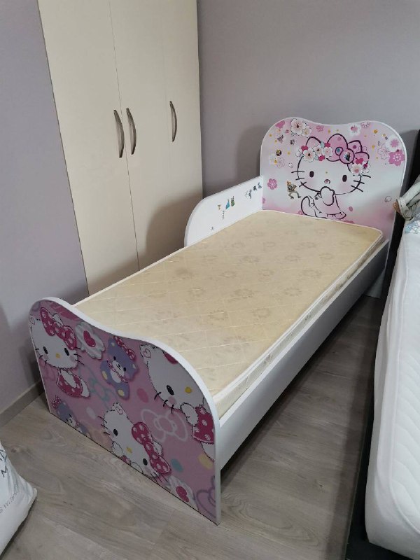 Детская кровать 160х80 с матрасом ортопедическим