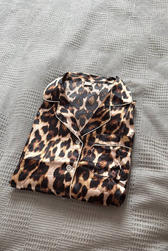 Женская пижама с леопардовым принтом 2