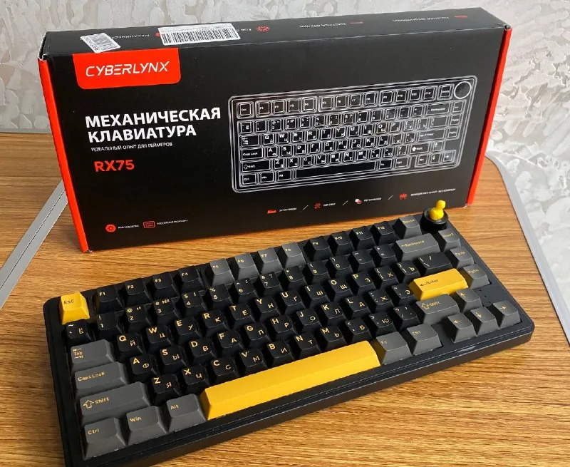 Беспроводная механическая клавиатура Cyberlynx KX75 1