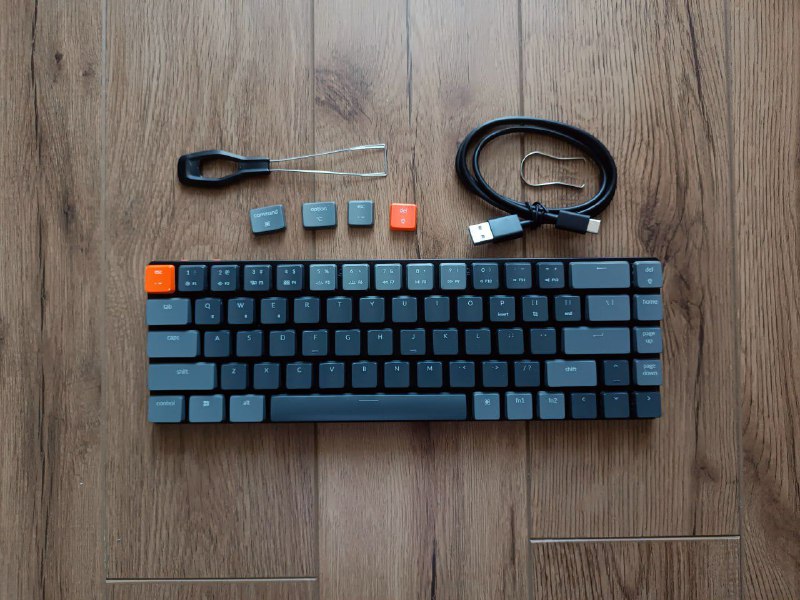 Клавиатура Keychron K7 Hot swap RGB коричневые свитчи