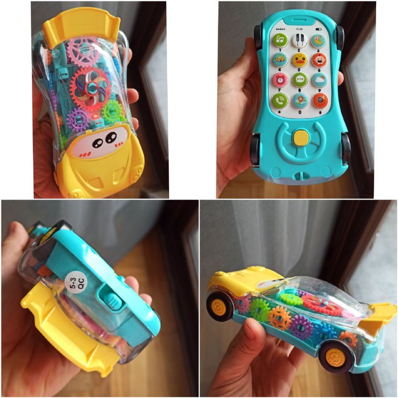 Музыкальная игрушка машина с механизмами и звуками
