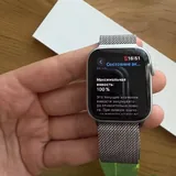 Apple Watch SE, серебряный ремешок 2