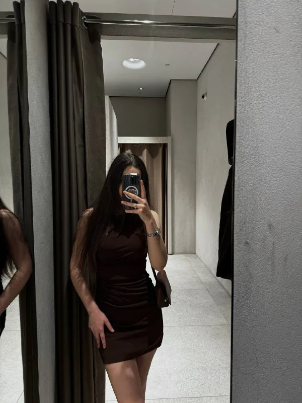 Мини-платье Zara с драпировкой, размер XS 1