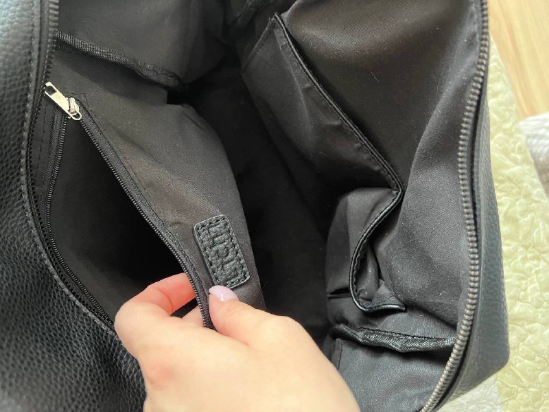 Рюкзак черный Lichi из искусственной кожи 4