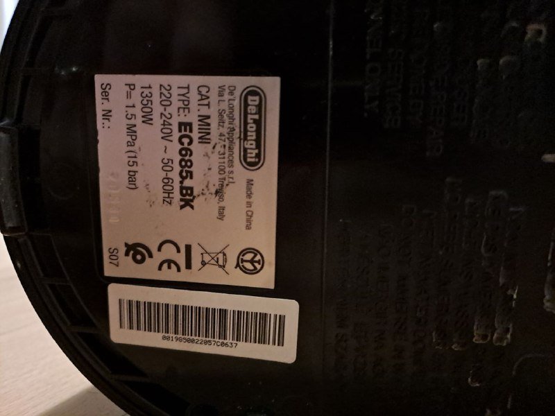 Кофе-машина DeLonghi EC685.BK 2