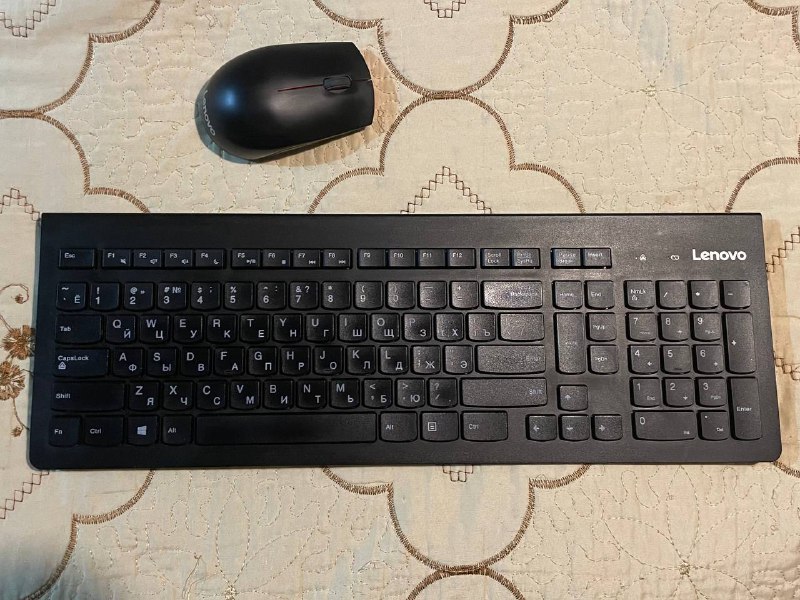 Беспроводная клавиатура Lenovo, мышь Lenovo