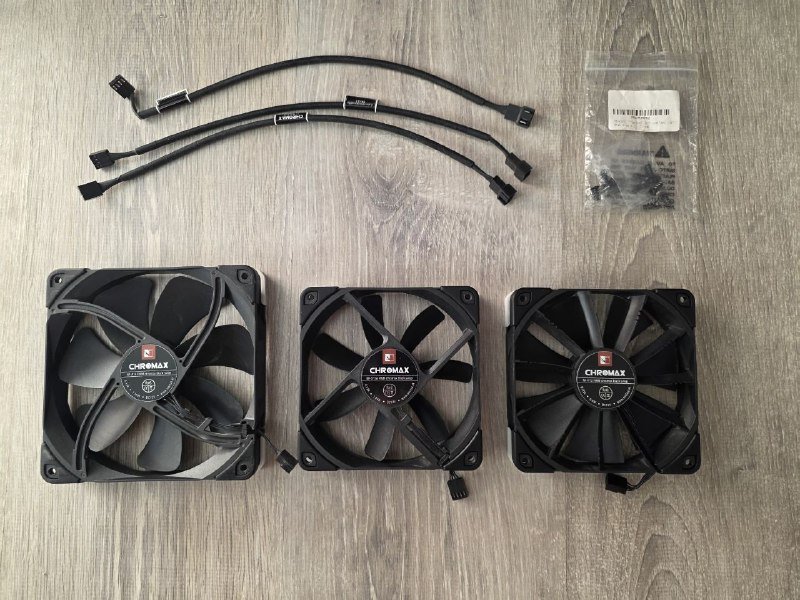 Вентиляторы Noctua chromax black NF-A14, NF-S12A, NF-F12