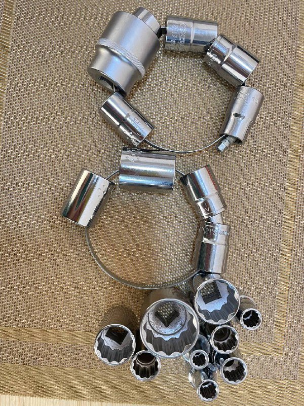 Набор торцевых головок, карданчики, переходники 2