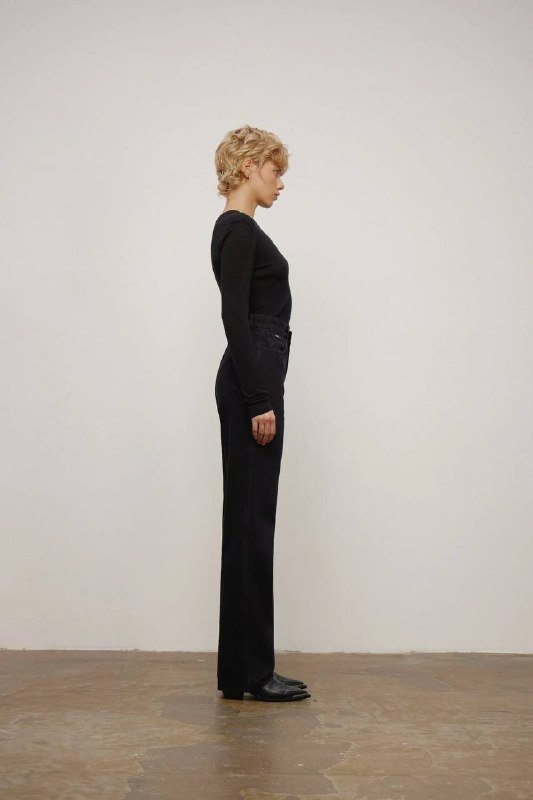 Джинсы BLCV moms straight черные, размер 24 3