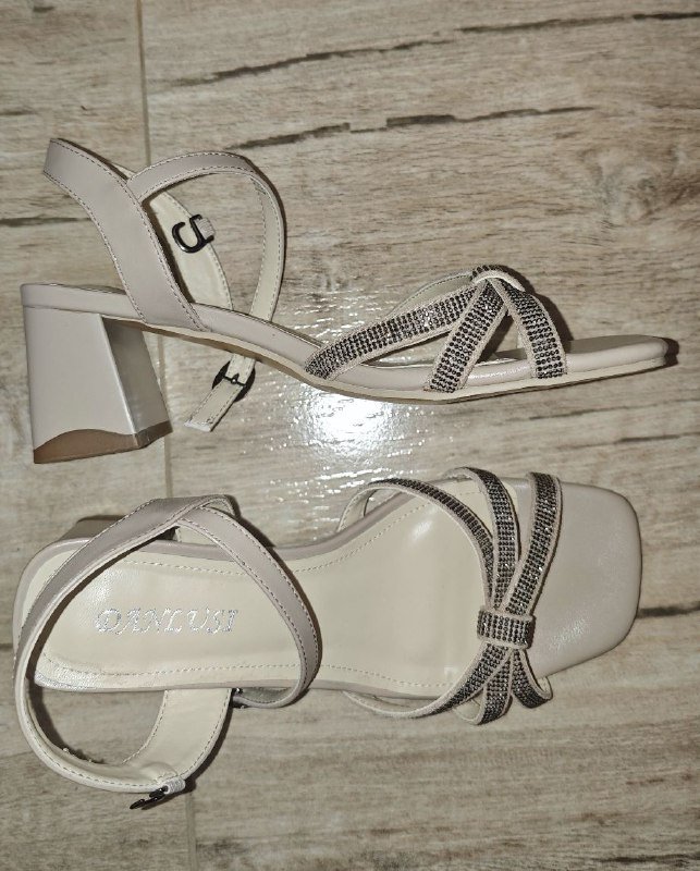 Босоножки женские с блёстками размер 38 2