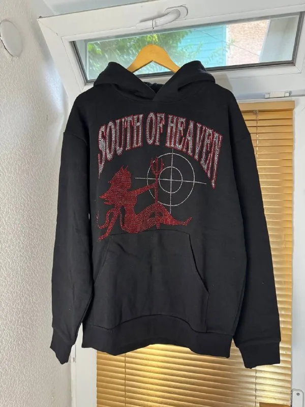 Худи со стразами South of Heaven 1