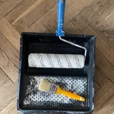 Валик, лоток для краски, кисточка, пропитка, шпаклевка, бигуди, хна, свечки 1