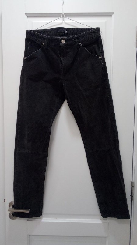 Брюки Uniqlo из плотной ткани темно-коричневые