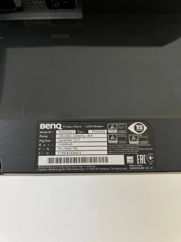 Монитор Benq PD3200Q 32” 2k 4
